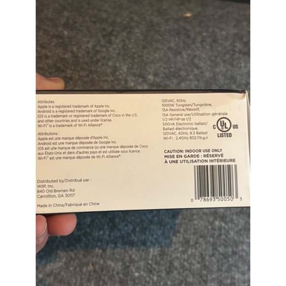 Indoor Wi-Fi Outlet By Woods 50050 For Smart Device Control With App - Picture 5 of 5